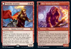 MTG Innistrad Crimson Vow M Volatile Arsonist Dire-Strain Anarchist #181 - Image 1