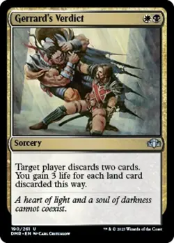 MTG Dominaria Remastered U Gerrard's Verdict #190 PLAYSET 4x x4 - Image 1