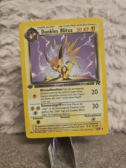 Dunkles Blitza TR 38/82 Team Rocket 1. st Edition Deutsch Pokemon Karte NM Ex - Image 1