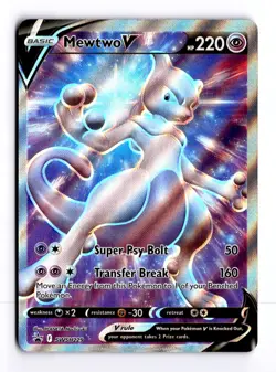Mewtwo V SWSH229 Sword & Shield Promo Holo Pokemon Light Play+ - Image 1