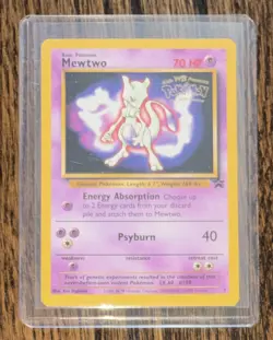 MEWTWO Black Star Promo 3 1999 WB Pokemon The First Movie WOTC Vintage - Image 1