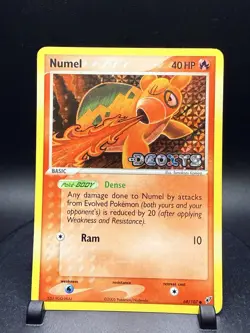 Numel 68/107 Pokemon Deoxys Reverse Holo Stamped Clean Front Tomakazu Komiya - Image 1