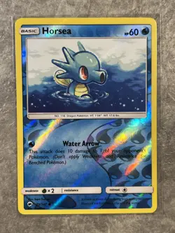 Horsea 29/147 Pokemon TCG Sun Moon Sm-Burning Shadows Reverse Holo (Near Mint) - Image 1