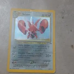 Pokemon Scizor Neo Discovery 10/75 Holo Rare Stage 1 80 HP English 2001 Card - Image 1