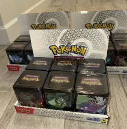 Pokemon TCG: Stacking Tin (Q1 2025). Lot of 18 Factory Sealed - Display And Box - Image 1