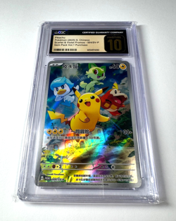 CGC Pristine 10 Pikachu Promo 004/SV-P Pokemon TCG Chinese Gem Vol 1 2025 - Image 3