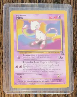 MEW Black Star Promo 8 1999 WB Pokemon The First Movie WOTC Vintage - Image 1