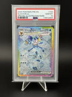 Glaceon EX #150/131 - 2025 Pokemon Prismatic Evolutions SIR - Gem MINT PSA 10 - Image 1