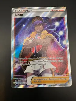 Pokemon TCG - Leon 182/185 - Vivid Voltage Full Art Trainer - Ultra Rare - Image 1