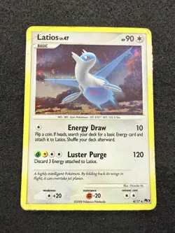Pokemon Latios Holo 4/17 from Pop Series 7 in DMG condition! Nice Swirl! - Image 1