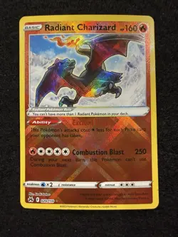 Pokemon Radiant Charizard 020/159 from Crown Zenith in NM condition! - Image 1