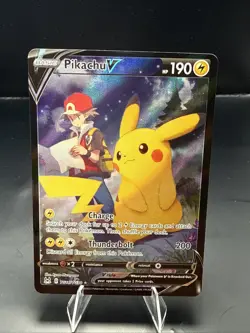 Pokemon Pikachu V TG16/TG30 Ultra Rare Full Art Holo Lost Origin Trainer Gallery - Image 2