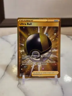 Pokemon TCG Ultra Ball (Secret) 186/172 Swsh09: Brilliant Stars Holo LP - Image 1