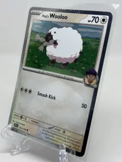 Hop's Wooloo (Cosmos Holo) Pokemon #135/159 Pokemon NM+ W Swirl - Image 1