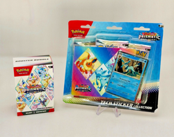 Pokemon Prismatic Evolutions Booster Bundle + Tech Sticker Bundle (Sealed Packs) - Image 1
