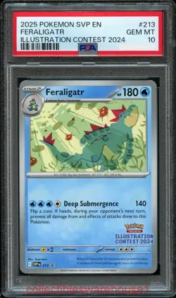 Pokemon Illustration Contest Promo Feraligatr 213 PSA 10 - Image 1