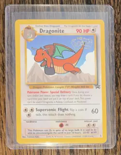 DRAGONITE Black Star Promo 5 1999 WB Pokemon The First Movie WOTC Vintage - Image 1