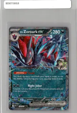 N's Zoroark ex 137/217 Double Rare Holo Pokemon TCG Ascended Heroes NM - Image 1