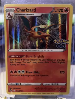 Pokemon TCG Charizard Pokemon GO 010/078 Holo Holo Rare NM - Image 1