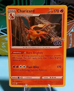 Charizard 010/078 Pokemon GO Holo Pokemon 2022 Mint Condition - Image 1