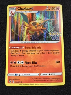 Pokemon Charizard Holo 010/078 from Pokemon Go in NM condition! - Image 1