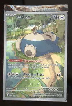 2023 Pokemon Scarlet & Violet Black Star Promos Snorlax (sealed) #051 - Image 1