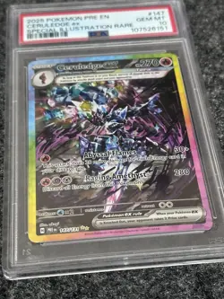 Pokemon 2025 Ceruledge ex 147/131 Tera SIR Prismatic Evolutions GEM MINT PSA 10 - Image 5