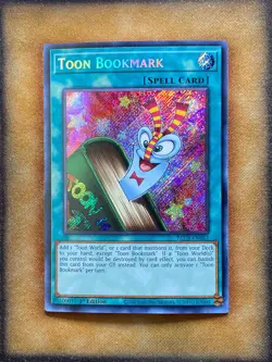 Yugioh Toon Bookmark BLCR-EN067 Secret Rare 1st Ed NM - Image 1