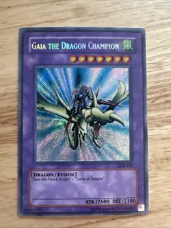 Yu-Gi-Oh! TCG Gaia the Dragon Champion Legend of Blue Eyes White Dragon LOB-125 - Image 1