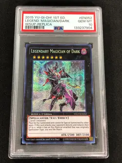 Yugioh 2015 Legendary Magician Of Dark WSUP-EN052 PSA 10 Secret Rare! - Image 1