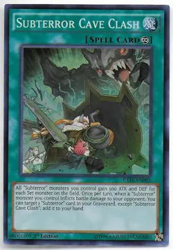 Yu-Gi-Oh! Raging Tempest SUBTERROR CAVE CLASH (SR) RATE-EN085 - Image 1