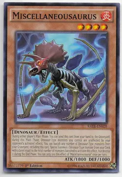 Yu-Gi-Oh! Raging Tempest MISCELLANEOUSAURUS RATE-EN028 - Image 1