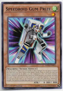 Yu-Gi-Oh! Raging Tempest SPEEDROID GUM PRIZE RATE-EN005 - Image 1