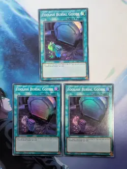 YuGiOh! Foolish Burial Goods DASA-EN058 Super Rare x3 PLAYSET 1st Ed - Image 1