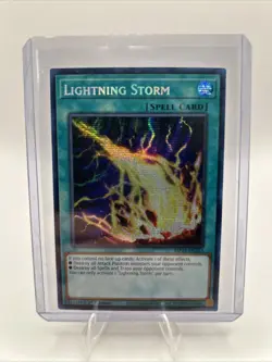 Lightning Storm MP22-EN253 1st Edition Secret Rare Yugioh Card Near Mint - Image 1