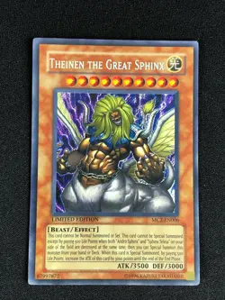YUGIOH THEINEN THE GREAT SPHINX MC2-EN006 SECRET PLAY/EDGE WEAR - Image 1