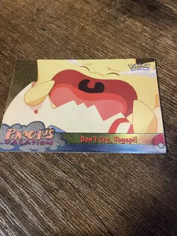 Don't Cry, Togepi #43 Topps Pikachu's Vacation Pokemon Card HOLO! 1998 Rare - Image 1