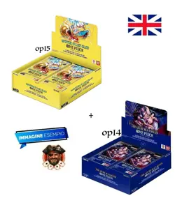 Bundle one piece OP-15 +OP-14 Booster Box (From Case) - Preorder Issue 03-04-26 - Image 1
