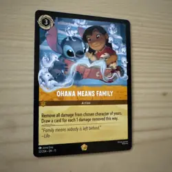 Disney Lorcana TCG Ohana Means Family 32/204 Winterspell Non Foil - Image 3