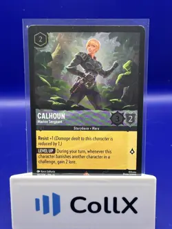 2025 Disney Lorcana Fabled Calhoun Marine Sergeant Super Rare #191/204 NM - Image 1