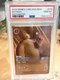 Baymax Enchanted - 2024 Disney Lorcana EN 6 #218 - Graded PSA 10 - Image 1