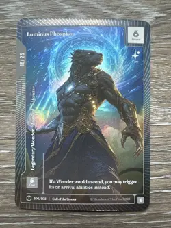 WONDERS OF THE FIRST "CALL OF THE STONES" LUMINUS PHOSPHOR 16/25 FOIL 106/402 - Image 1