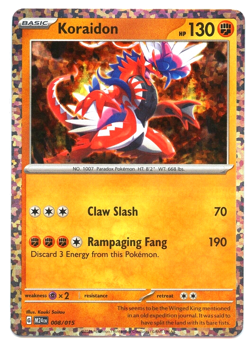 2025 McDonald’s Pokemon Dragon Discovery - M24EN - KORAIDON 008/015 - HOLO NM* - Image 1