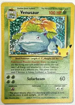 Venusaur 15/102 Pokemon - TCG - Celebrations: 25th Anniversary Holo NM - Image 1