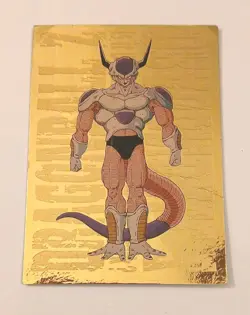 FRIEZA 1999 DRAGONBALL Z Gold Foil Card #G-9 EXC. VINTAGE DBZ 🔥 🔥 - Image 1