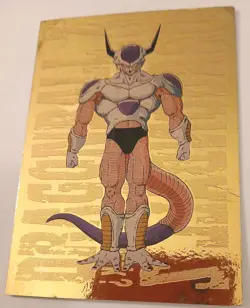 FRIEZA 1999 DRAGONBALL Z Gold Foil Card #G-9 EXC. VINTAGE DBZ 🔥 🔥 - Image 3