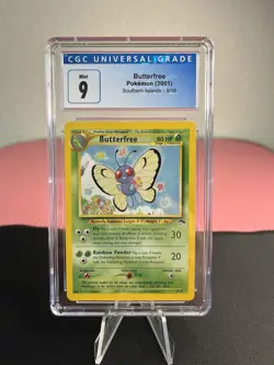 LOW POP! Butterfree 09/18 Pokemon Southern Islands Promo Series CGC 9 MINT - Image 1