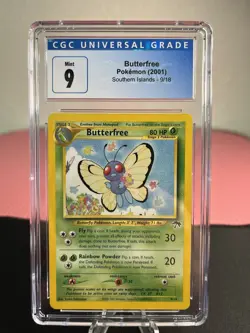 LOW POP! Butterfree 09/18 Pokemon Southern Islands Promo Series CGC 9 MINT - Image 2