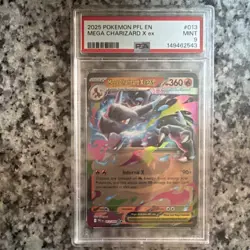 Pokemon TCG Mega Charizard X EX 013/094 Phantasmal Flames Full Art Holo PSA 9 - Image 1