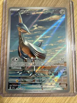 Pokemon TCG Skarmory 209/191 Surging Sparks Illustration Rare - NM - Image 1